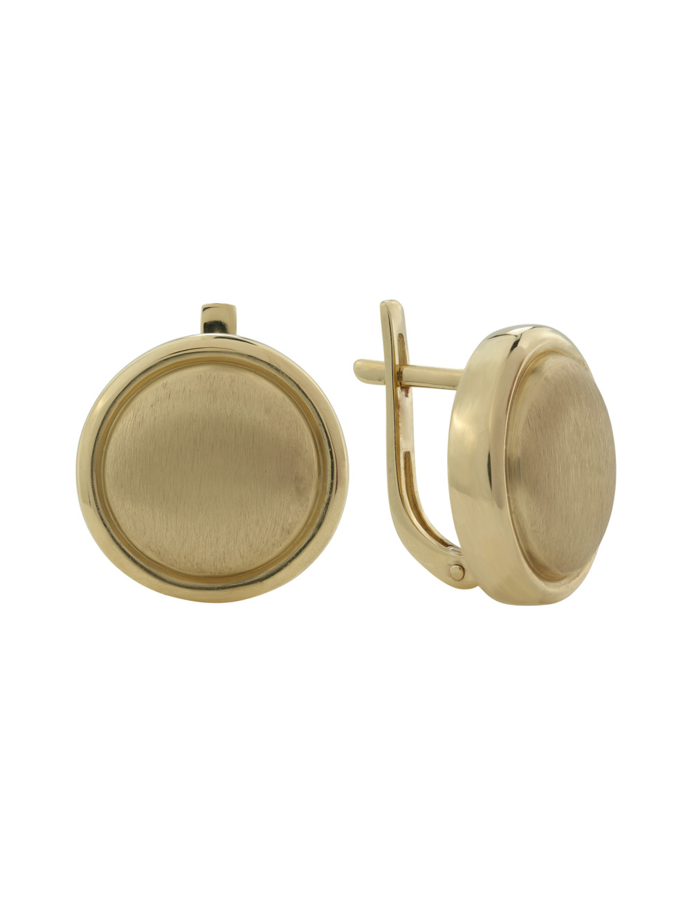 Серьги из лимонного золота