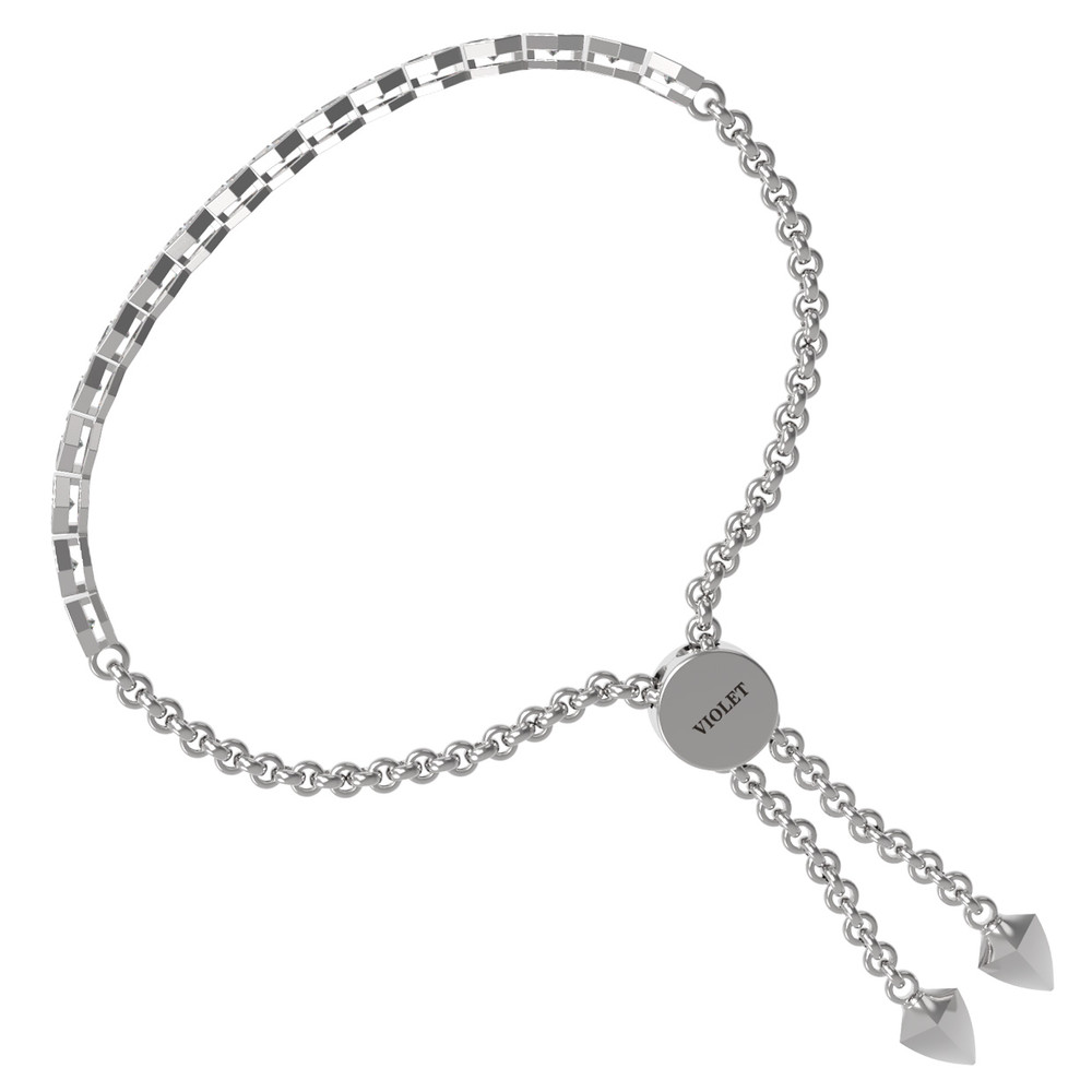 Браслет из белого золота c бриллиантами