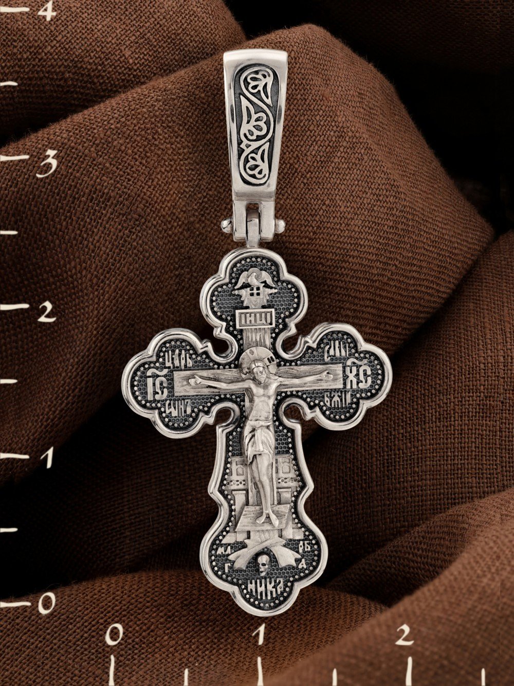 Крест из белого золота