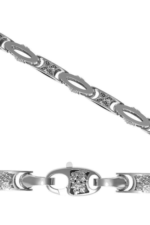 Цепь из белого золота