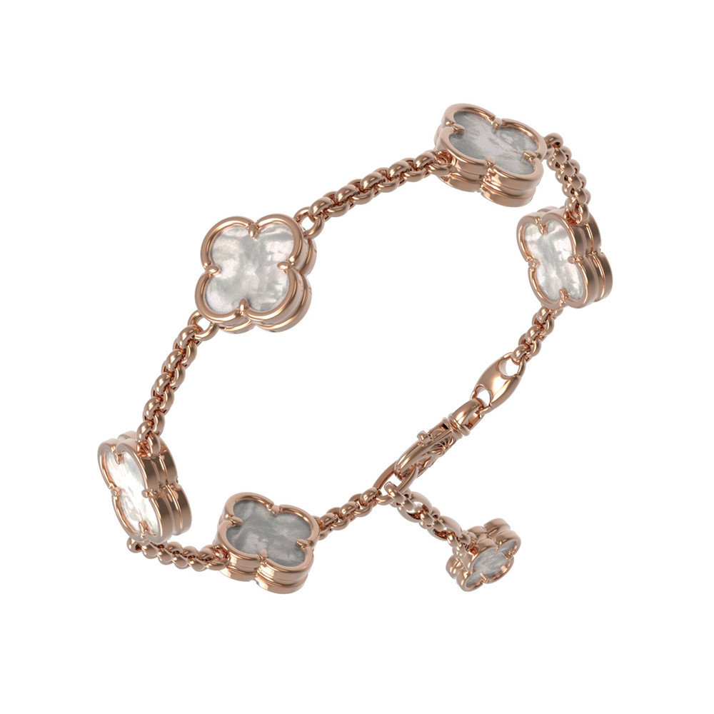 Браслет из золота c перламутром