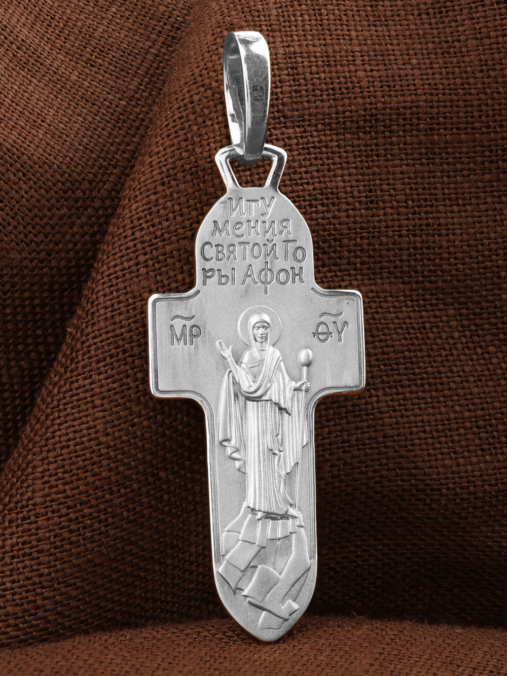 Крест из белого золота