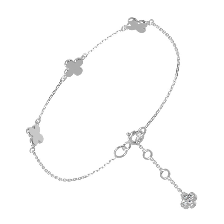 Браслет из белого золота c бриллиантами