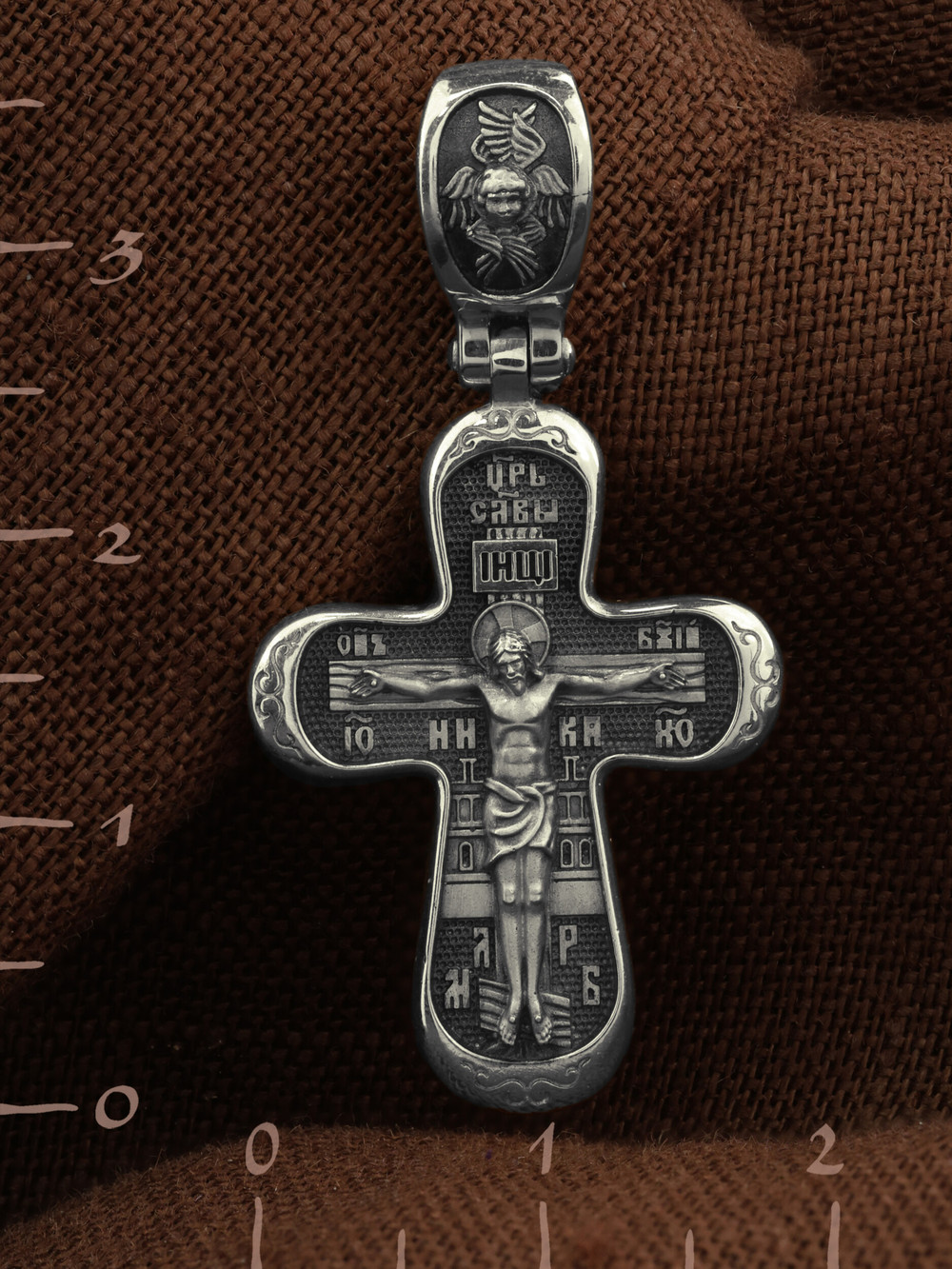 Крест из белого золота