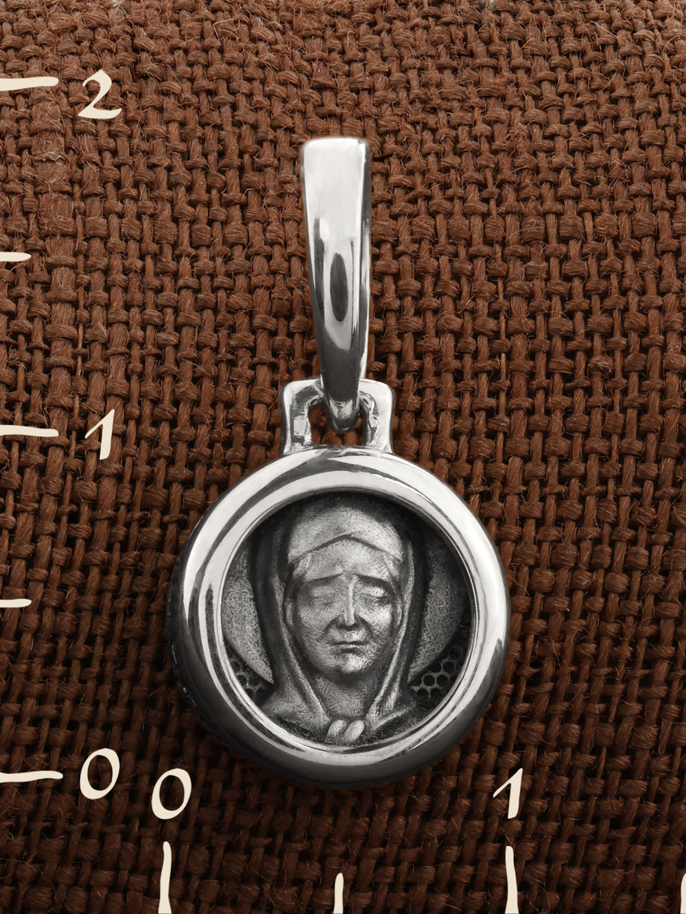 Образок из белого золота