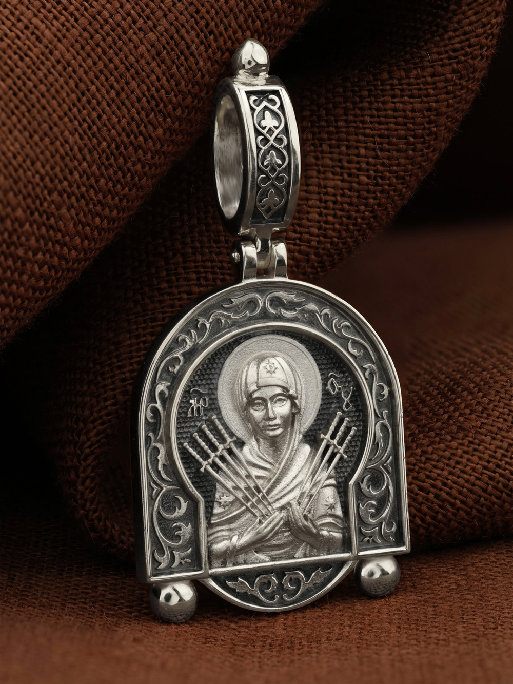 Образок из белого золота