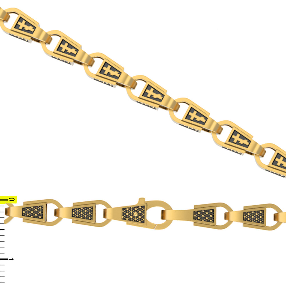 Цепь из лимонного золота