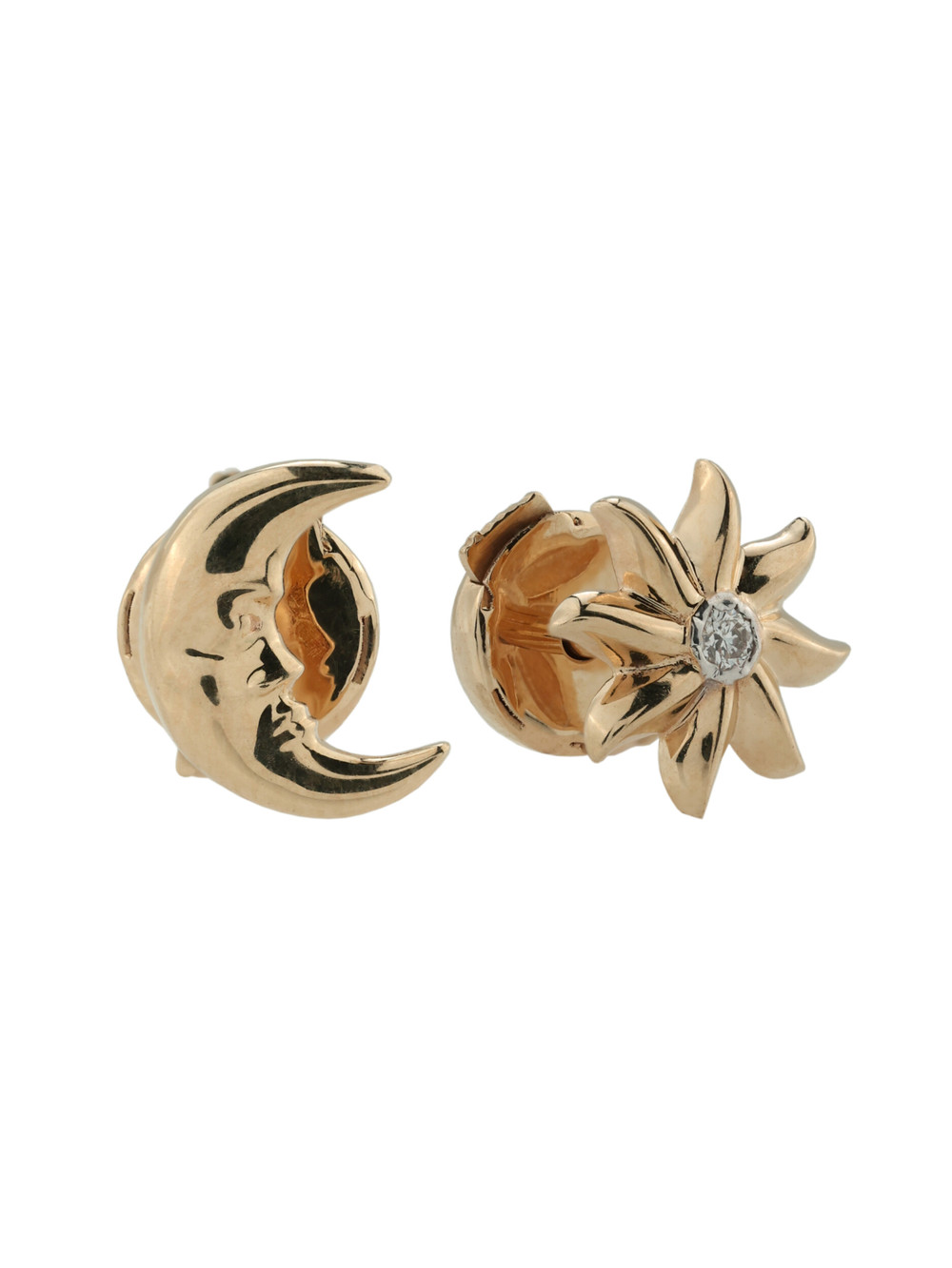 Серьги из золота c бриллиантами