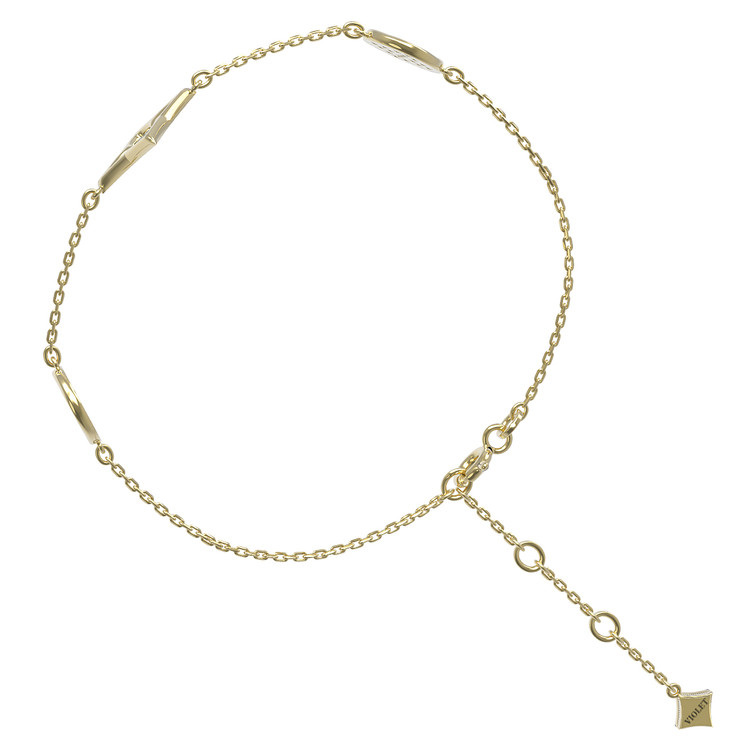 Браслет из лимонного золота c бриллиантами