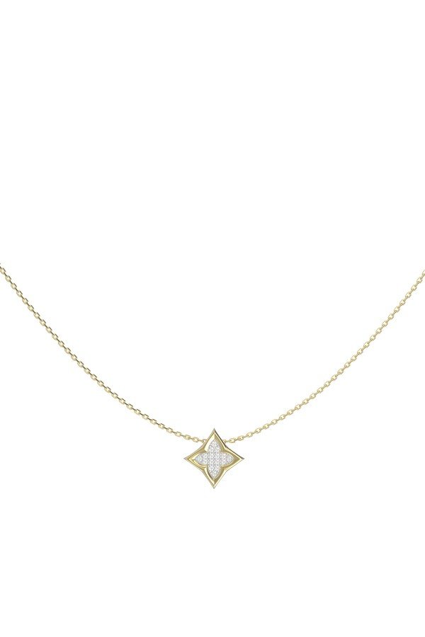 Колье из лимонного золота c бриллиантами