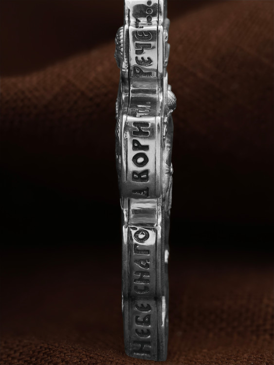 Крест из белого золота