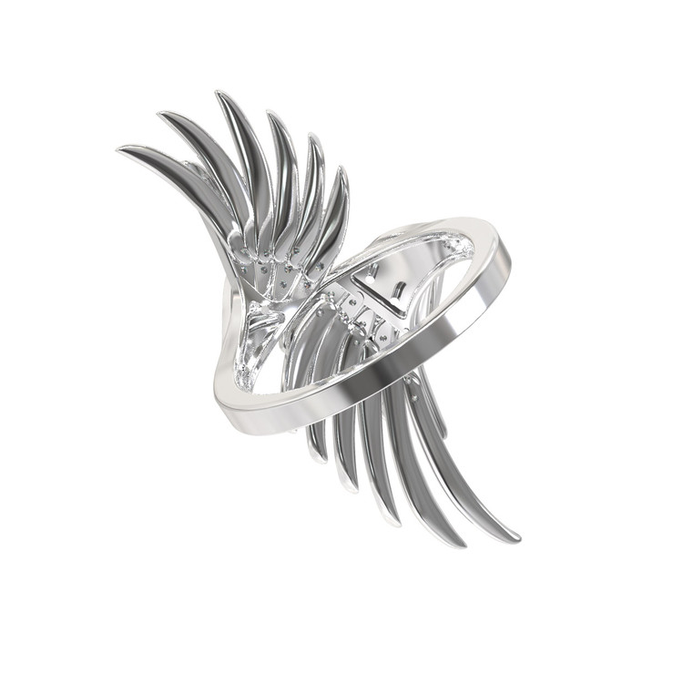 Кольцо из белого золота