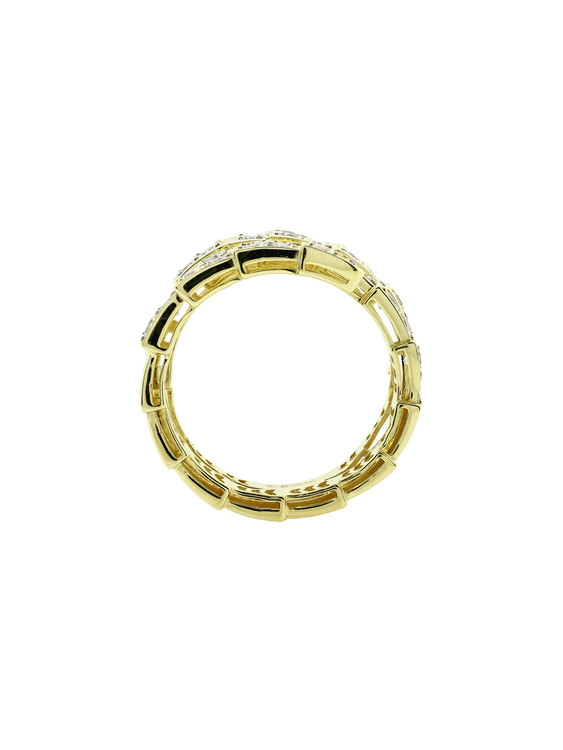 Кольцо из лимонного золота c бриллиантами