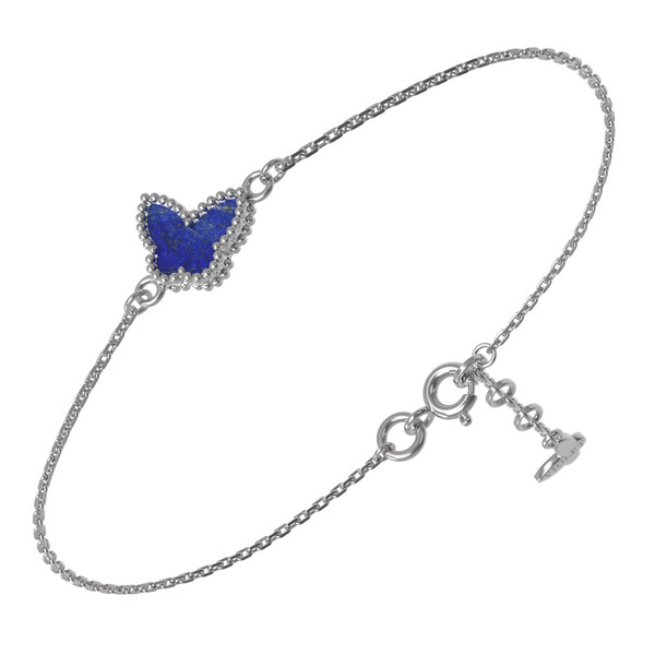 Браслет из белого золота c лазуритом