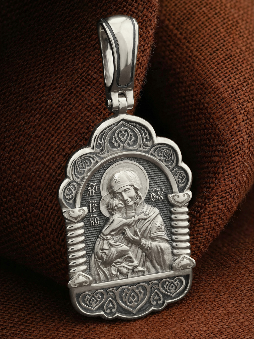 Образок из белого золота