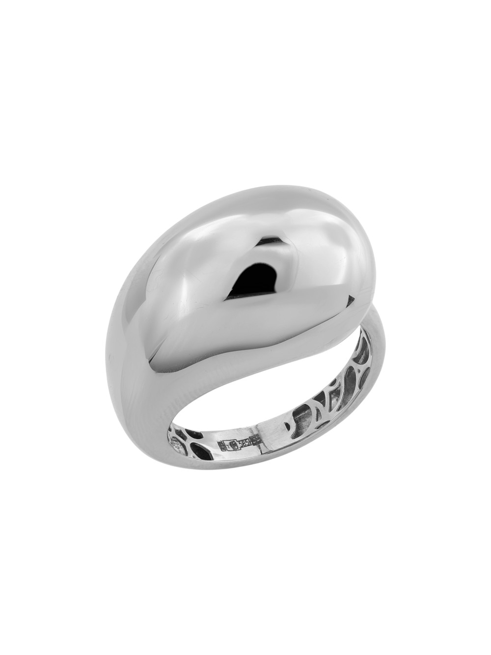 Кольцо из белого золота