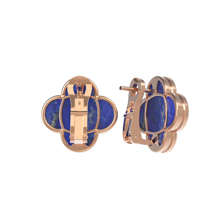 Серьги из золота c лазуритом