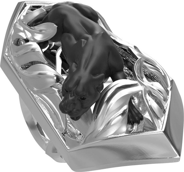 Кольцо из белого золота