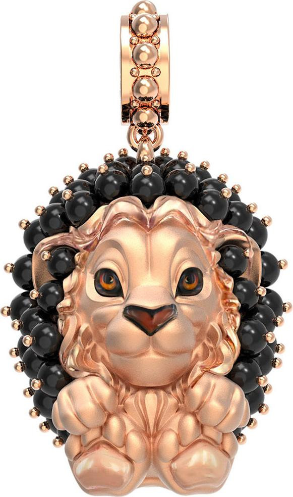 Подвеска из золота c эмаль и ониксом