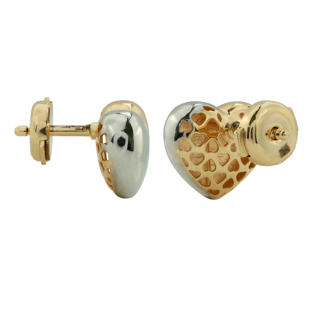 Серьги из лимонного золота