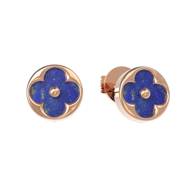 Серьги из золота c лазуритом