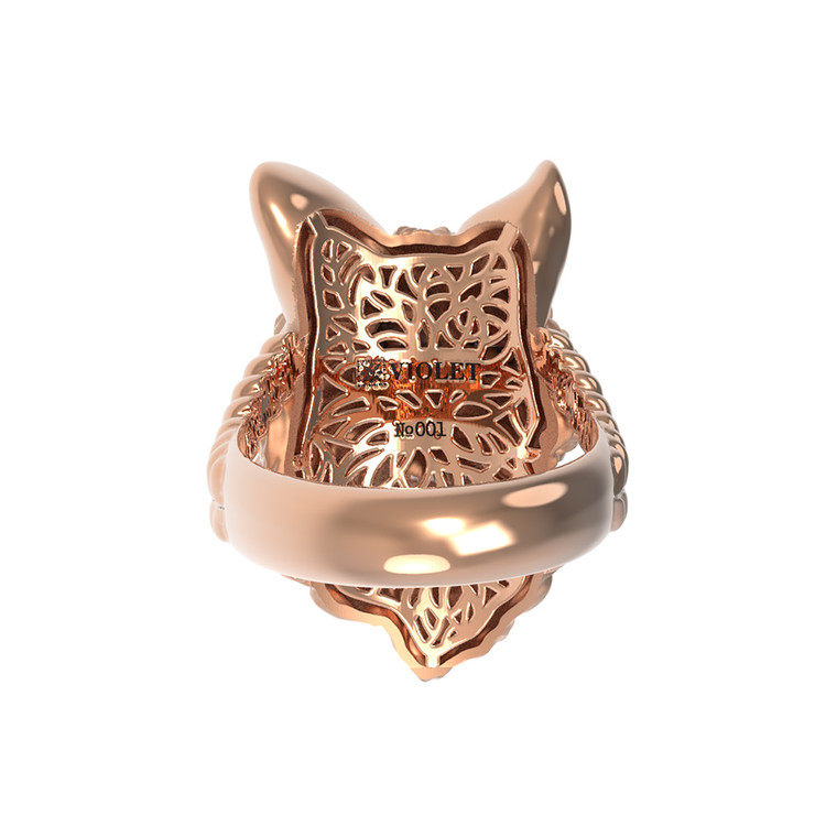 Кольцо из золота c эмалью