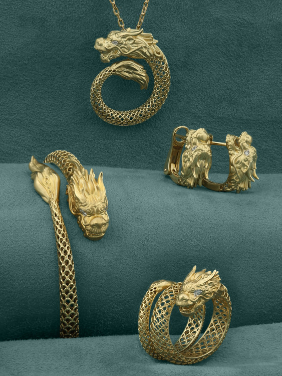 Подвеска из лимонного золота c бриллиантами