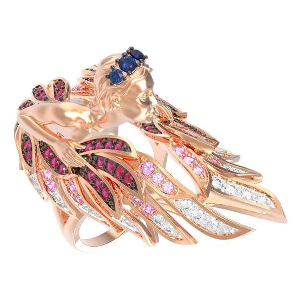 Кольцо из золота c фианитом