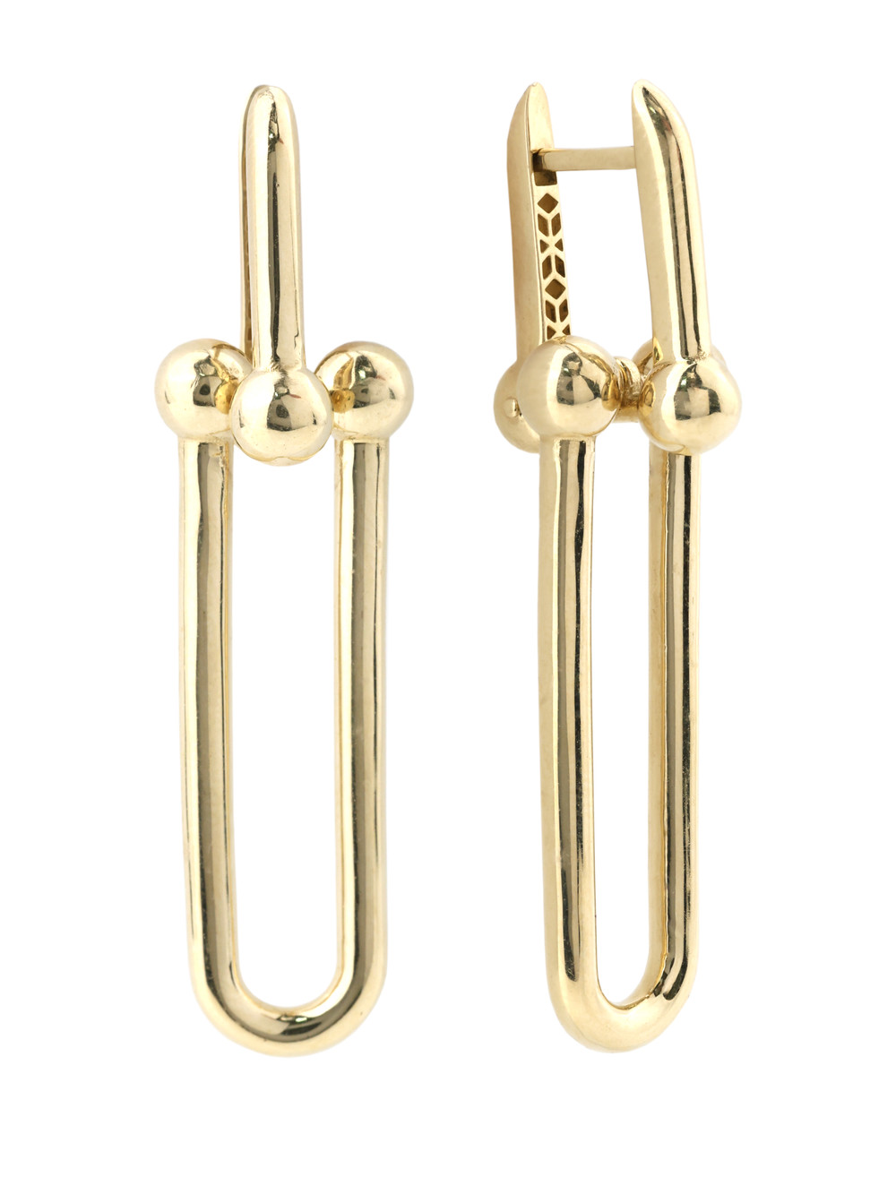 Серьги из лимонного золота