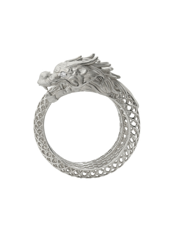 Кольцо из белого золота c бриллиантами