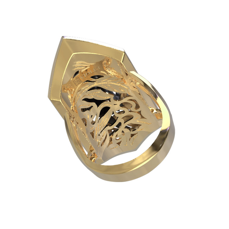 Кольцо из лимонного золота