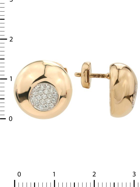 Серьги из золота c бриллиантами