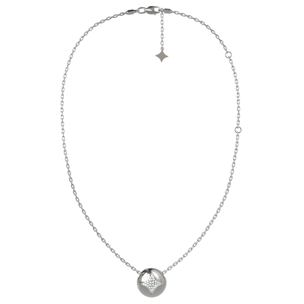 Колье из белого золота c бриллиантами