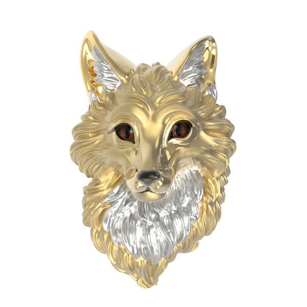 Подвеска из лимонного золота c эмалью