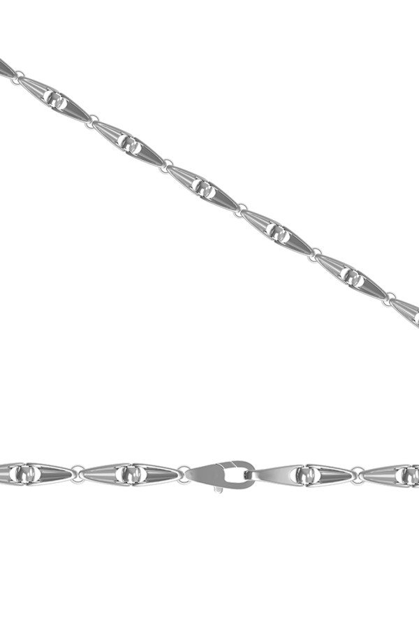 Цепь из белого золота