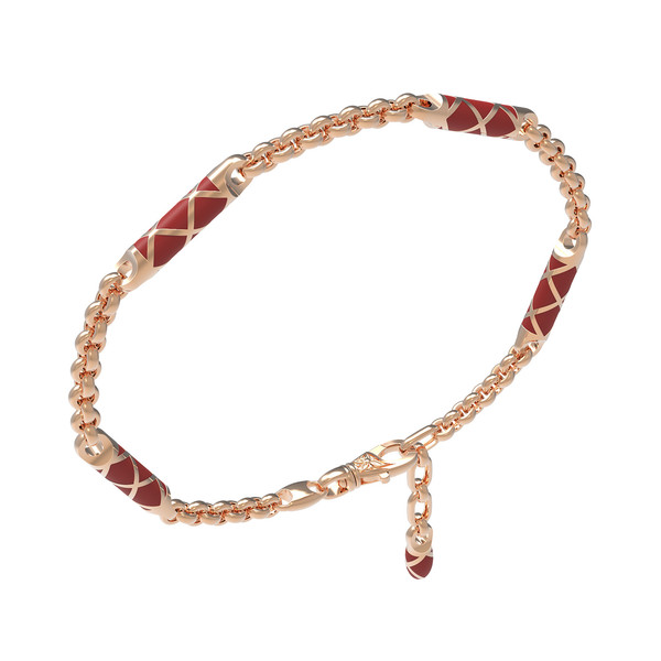 Браслет из золота c эмаль