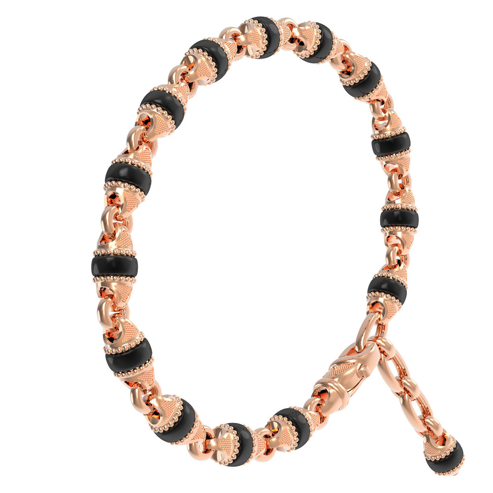 Браслет из золота c ониксом