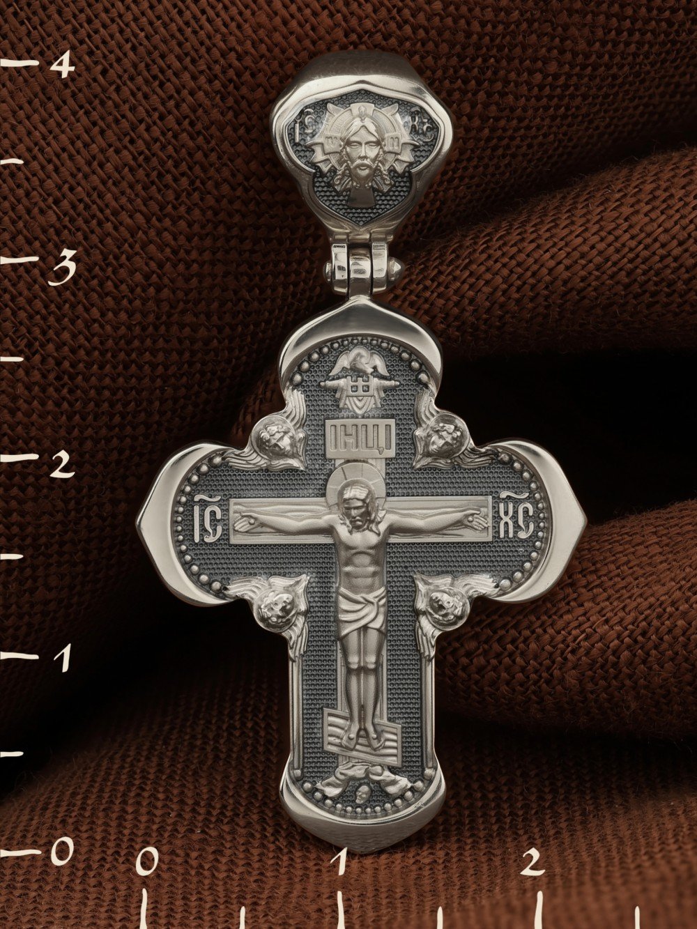 Крест из белого золота