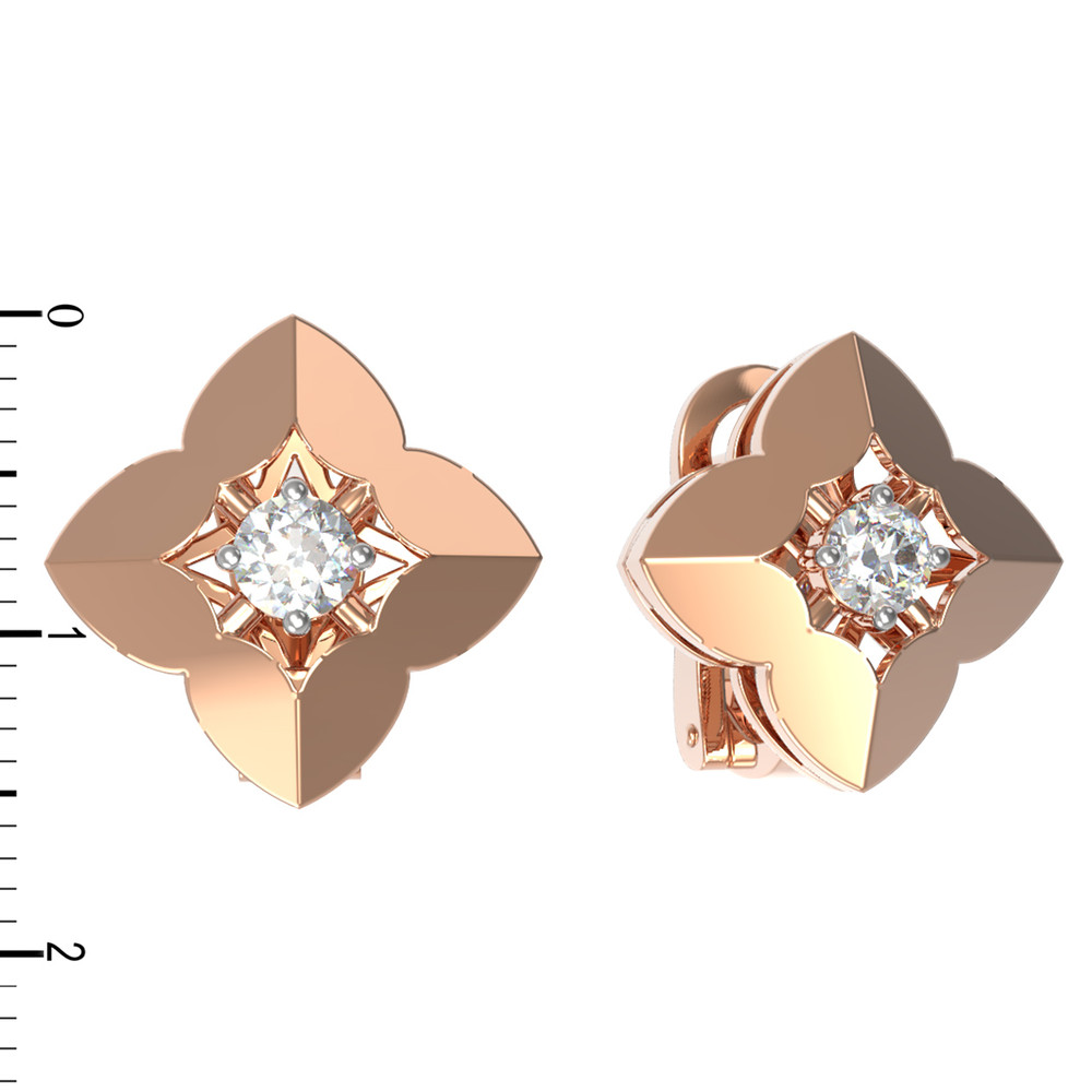 Серьги из золота c бриллиантами