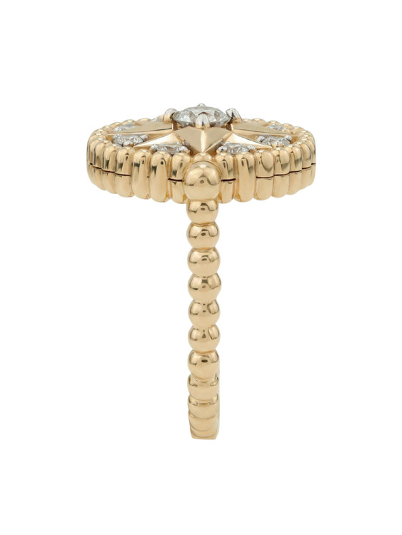 Кольцо из лимонного золота c бриллиантами