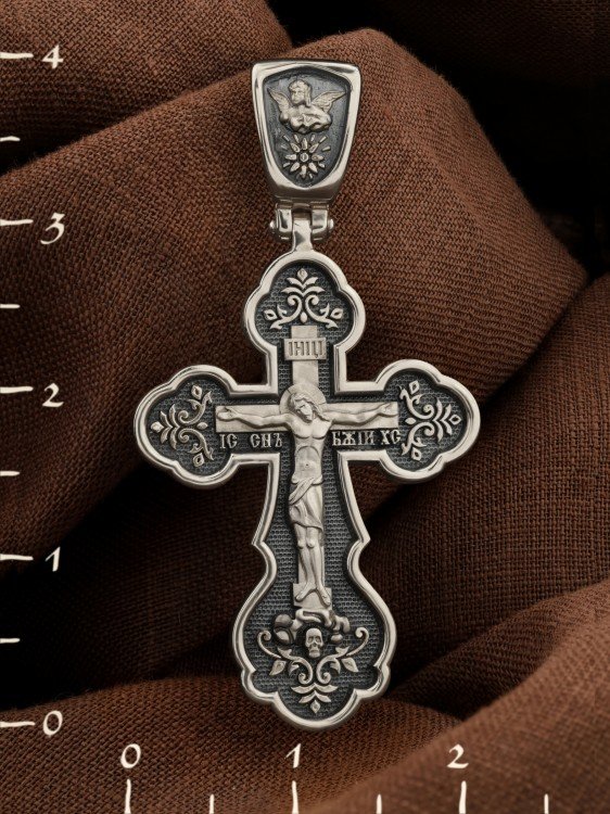 Крест из белого золота