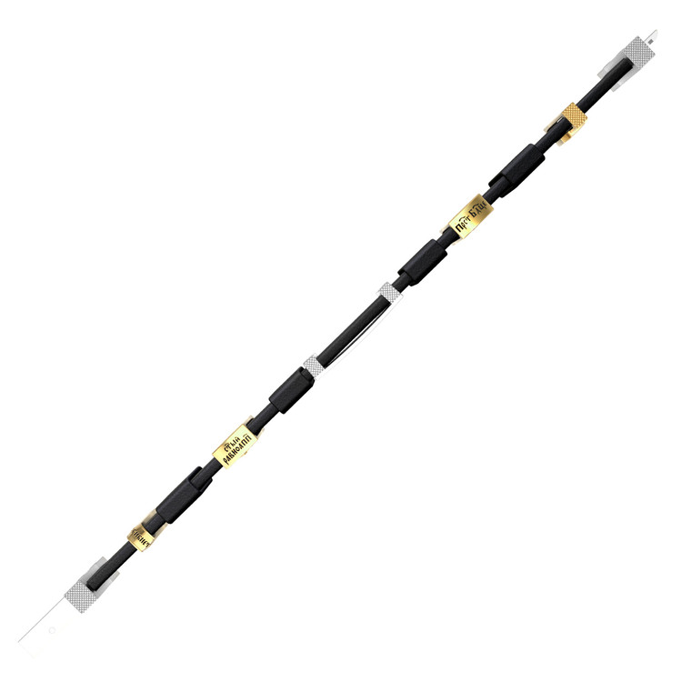 Браслет из белого золота c кожаным шнурком