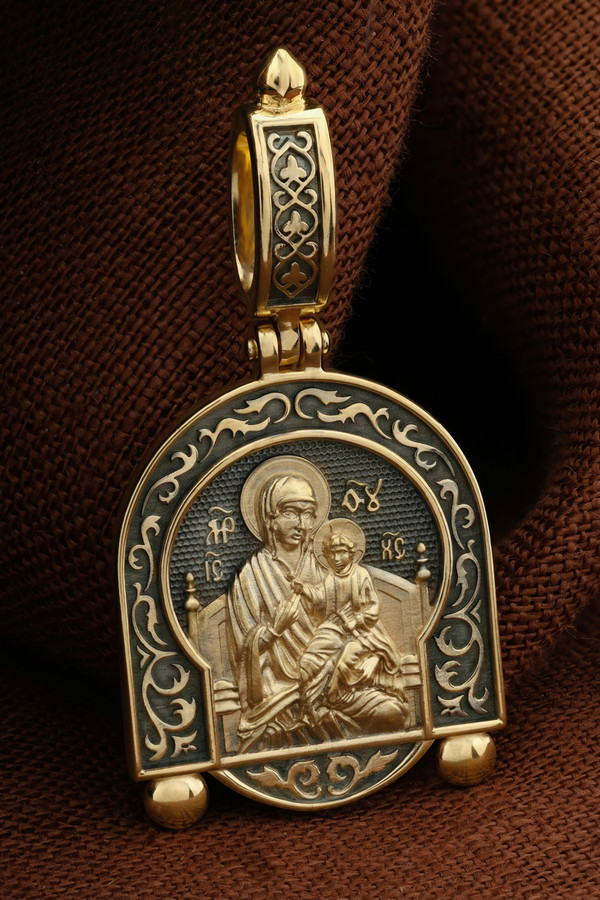 Образок из лимонного золота