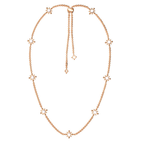 Колье из золота c агатом