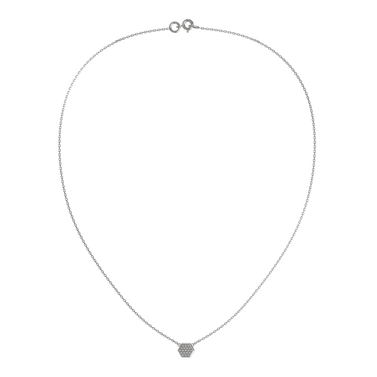 Колье из белого золота c бриллиантами