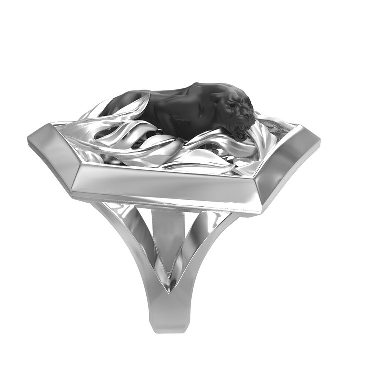 Кольцо из белого золота