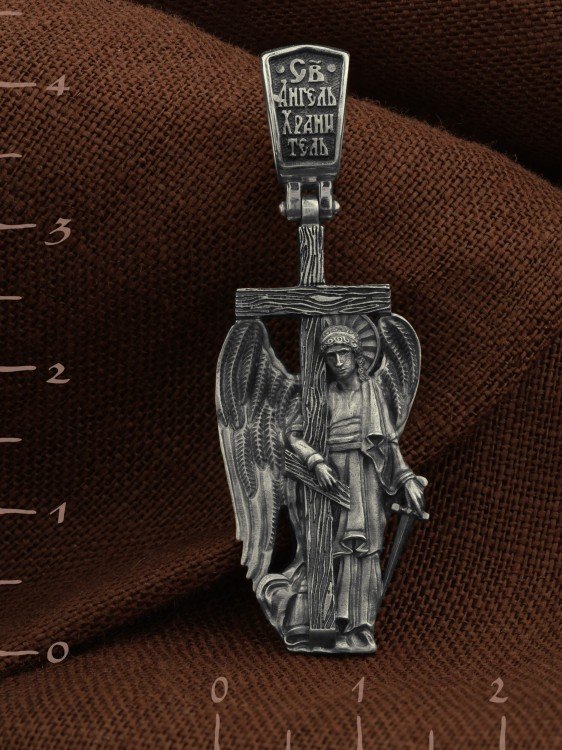 Крест из белого золота