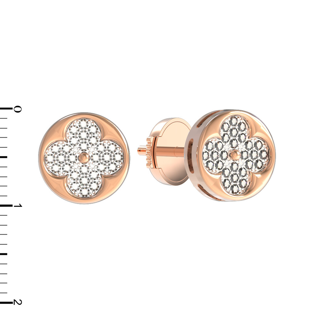 Серьги из золота c бриллиантами