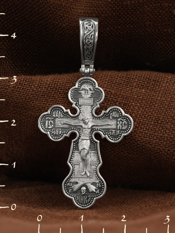 Крест из белого золота