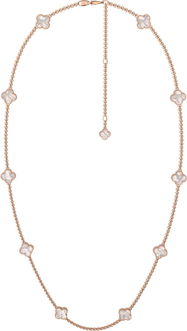 Колье из золота c перламутром